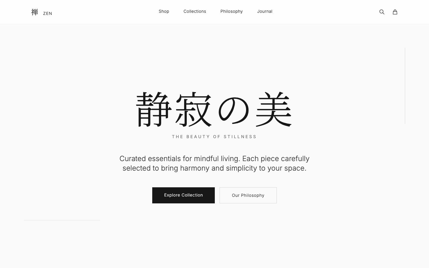 ZEN Minimalist Shop